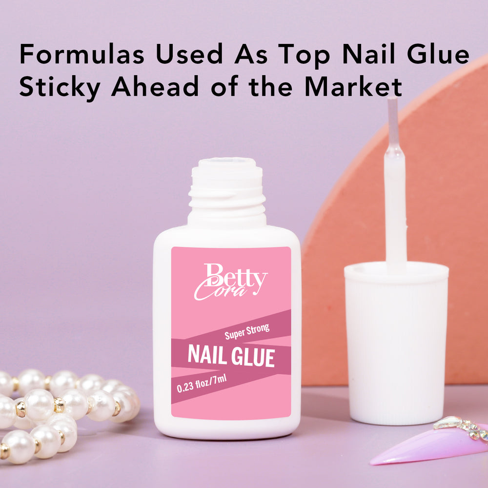 Nail Glue Remover Glue Off for Press ON Nails, BettyCora 15ML False Nails  Glue on Nails Remover Fake Nail Adhesives Remover Nail Glue Debonder with  Wooden Stick…