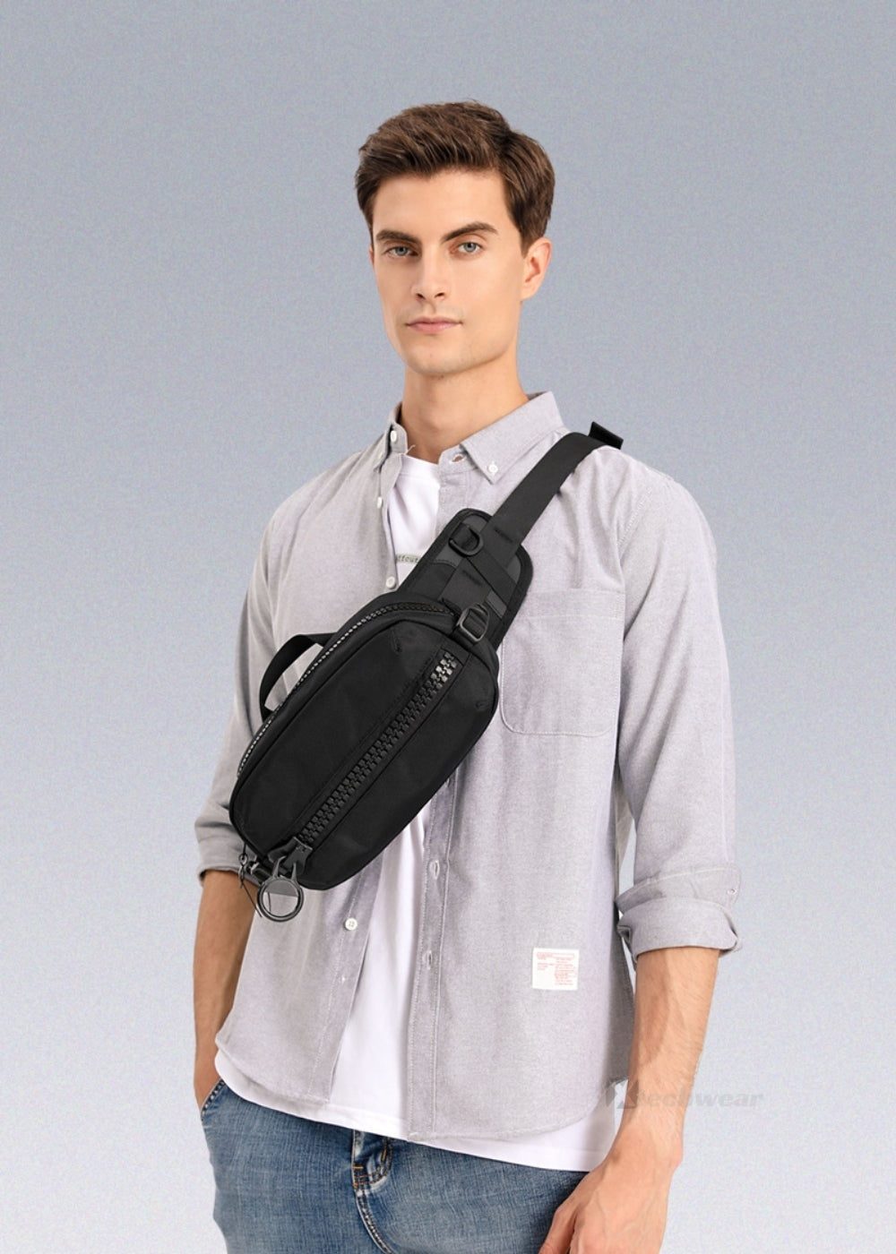 Big Zipper Chest Bag - Techwear Bags - X