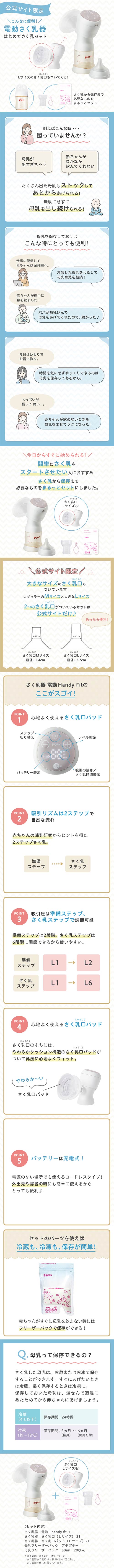 【期間限定目玉商品】はじめてさく乳セット (電動)