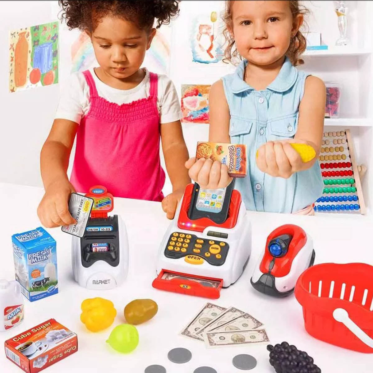 gen krijgen voor Ariko Supermarkt Speelset - Speelgoed Kinderen - Winkeltje Speelgoed K
