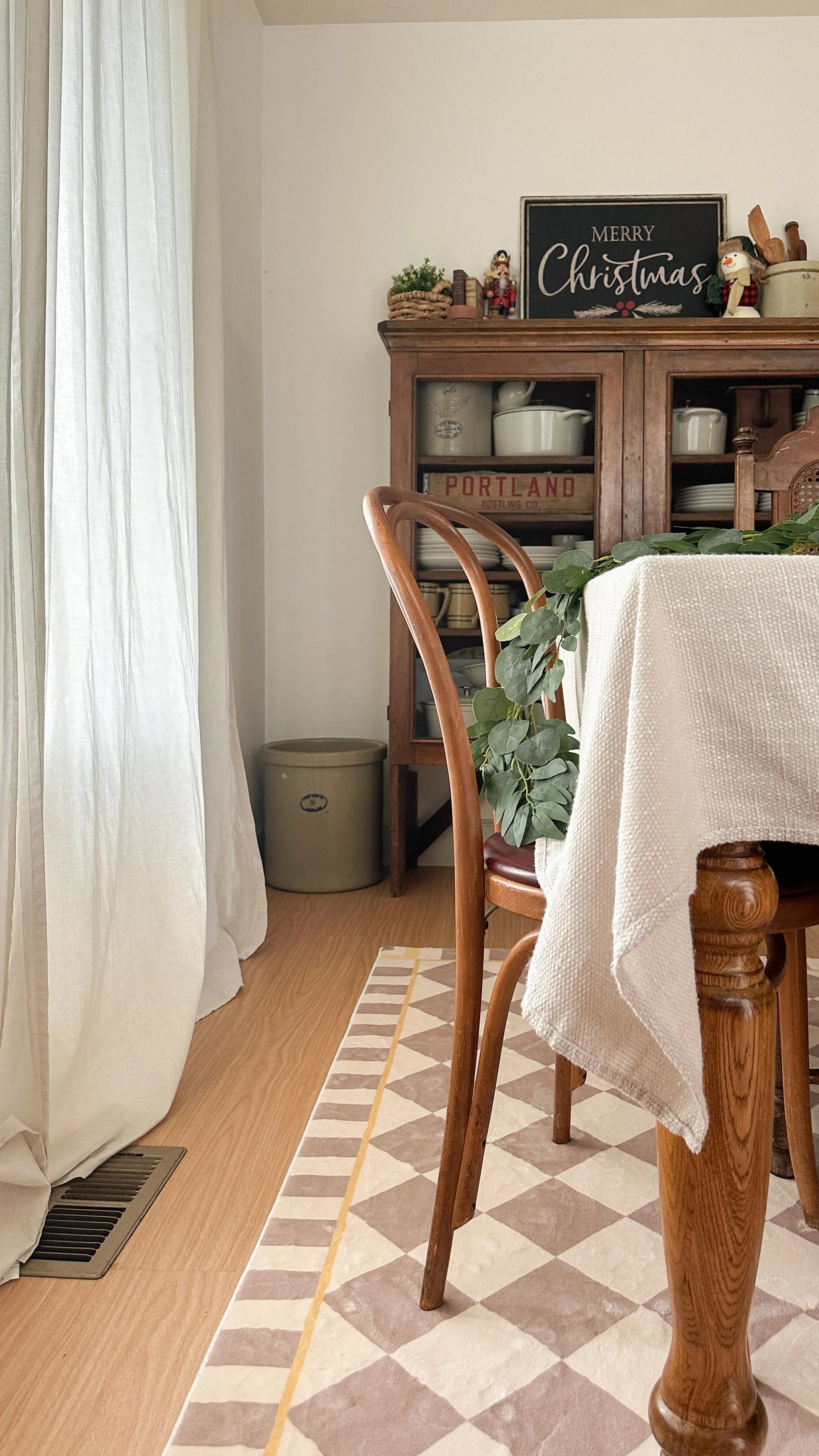Beige and Cream Checkered Rug Beige and Cream Checkered Rug