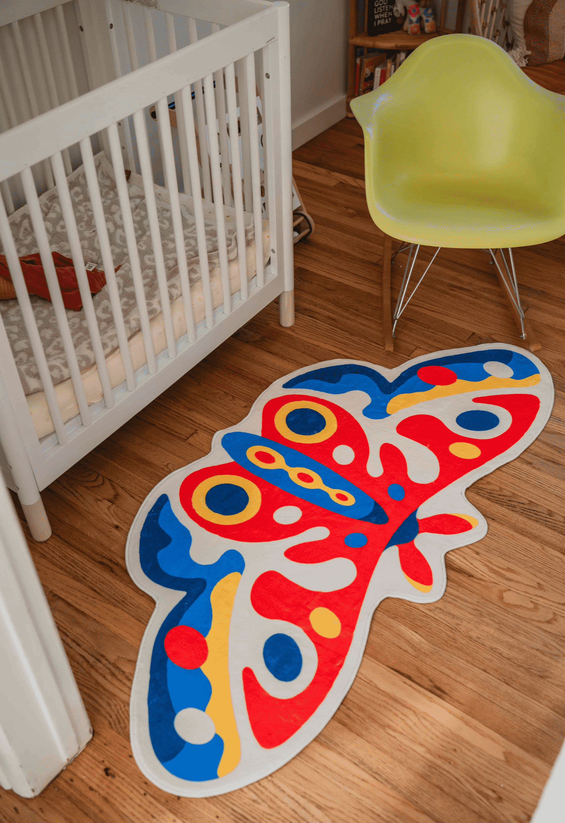 LanySpace Designer Irregular Butterfly Rug