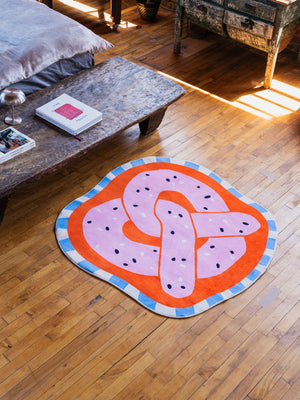 Pretzel-Shaped Cute Rug by Megan Roy - Lany Space