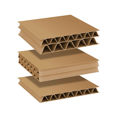 Cross section corrugated board