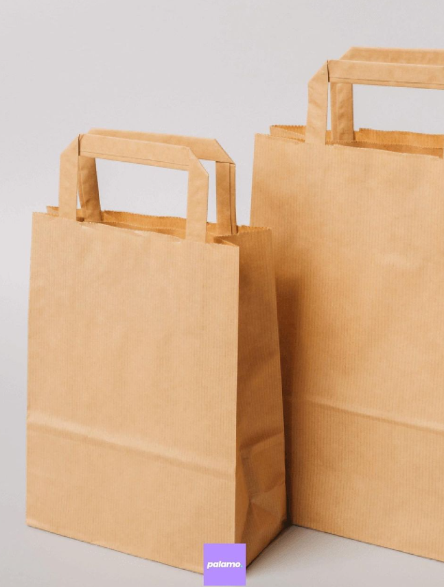 unprinted paper carrier bag