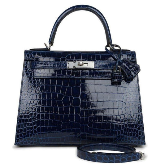 Luxe By Ni - New Birkin 25 Beton Matte Alligator GHW