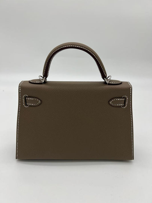 HOT* Hermes Mini Kelly II Sellier 20cm Tri-Colour with Palladium Hard