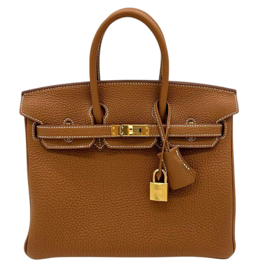 Hermes Birkin 25 Handbag 3G Alezan Togo GHW