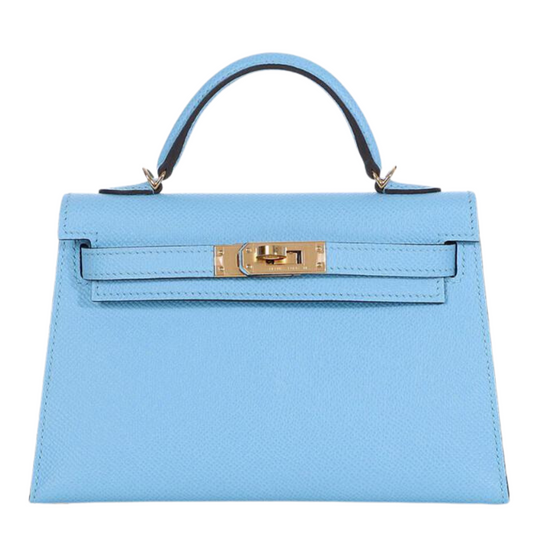 Hermes Kelly 20 Bleu Roy Ostrich Gold Hardware– Wrist Aficionado