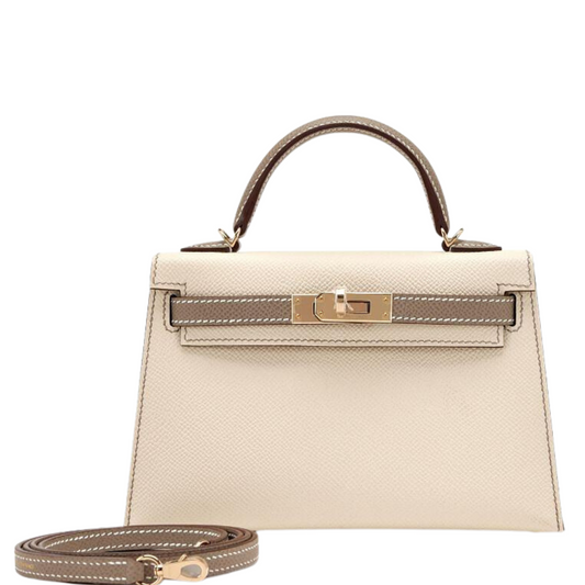 Hermès Constance III Mini 18cm Veau Swift 8F Etain Gold Hardware – SukiLux