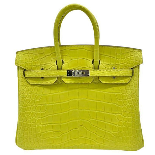 Hermes Birkin 25cm Bag Matte Mississippiensis Alligator Skin Palladium  Hardware, Rose Extreme I6 - SYMode Vip