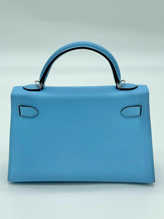 Hermes Kelly 20 Mini Sellier Nata Epsom Palladium Hardware