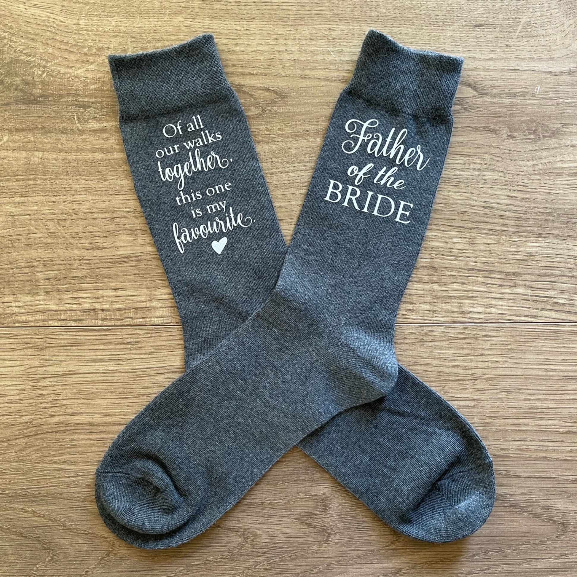 Father of the bride socks – Tiny Angel Designs