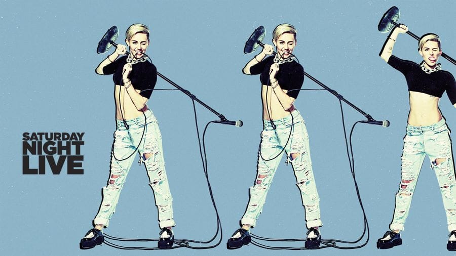 Miley Cyrus SNL Black & White