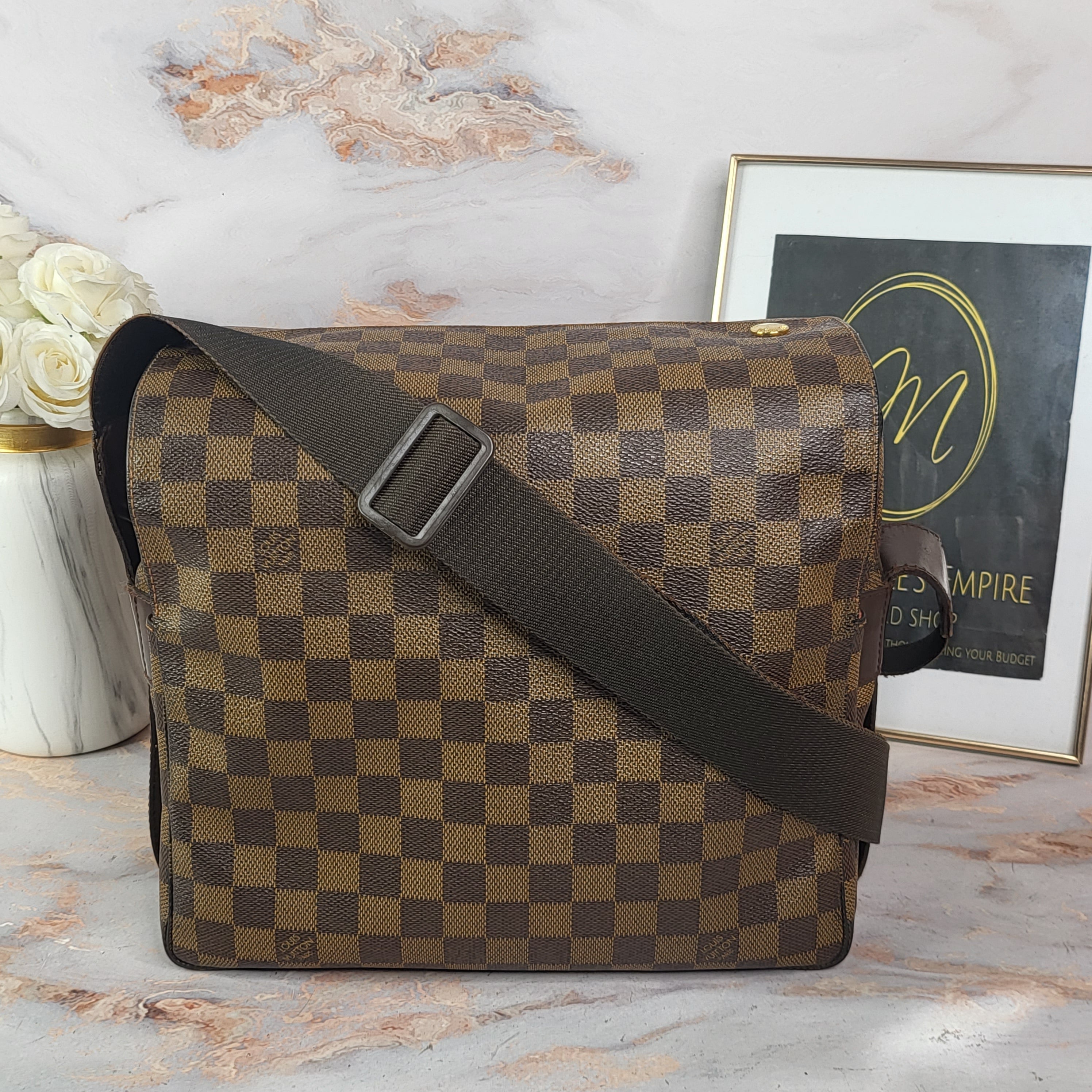 Louis Vuitton, Bags, Soldauth Louis Vuitton Damier Azur Speedy 35