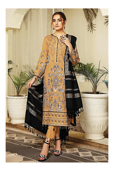 Black pashmina shawl 3 pcs suit on discount
