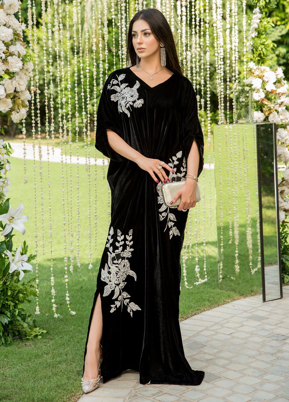 Elegant Look in Velvet Dress