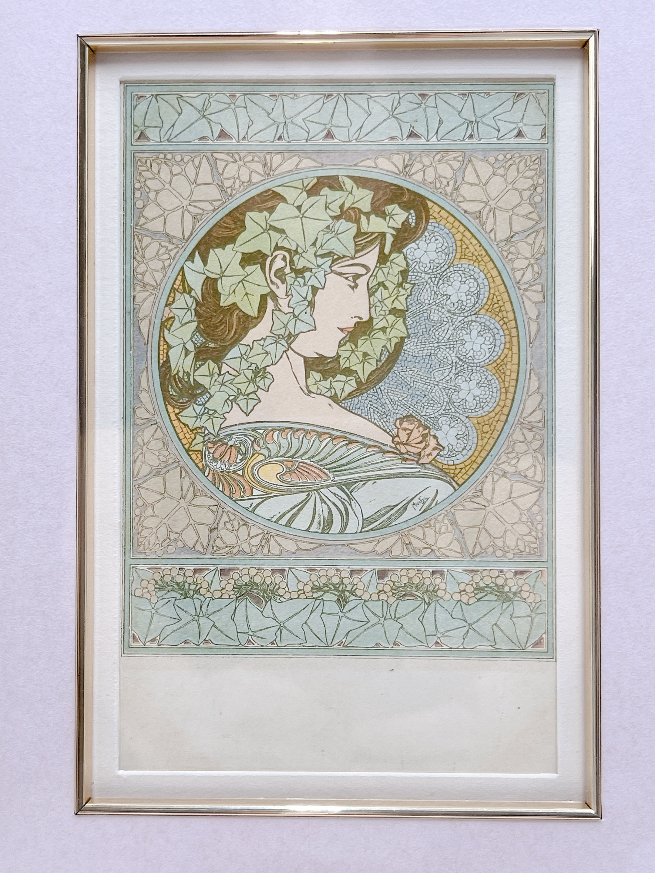 日本正規代理店品 Mucha アルフォンス・ミュシャ 「アイビー