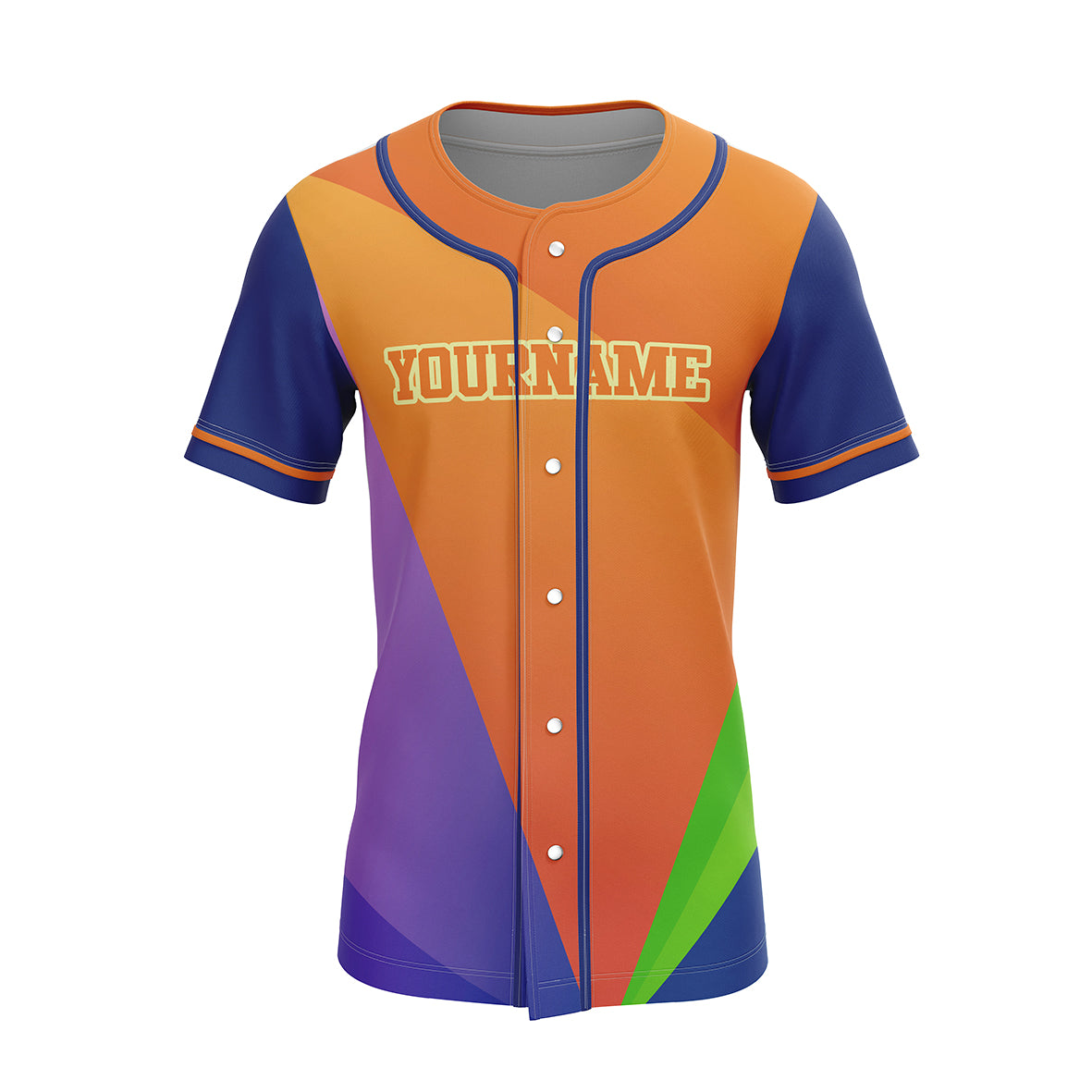 120GSM Milk Silk Custom Button Down Baseball Jersey (Full Dye Sublimation) #500044 - CREATIVE CENTRAL SHOP product image