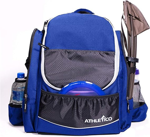 Athletico Power Shot Disc Golf Backpack | 20+ Disc Capacity | Pro or Beginner Disc Golf Bag | Unisex Design