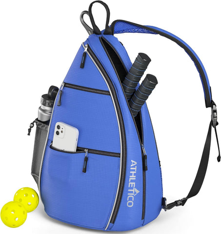 Athletico Sling Bag - Crossbody Backpack for Pickleball, Tennis, Racketball, and Travel for Men and Women