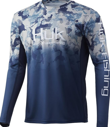 HUK Icon X Camo Long Sleeve Performance Fishing Shirt