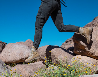 walking on hilly surface