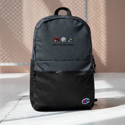 Volleyball Embroidered Champion Backpack