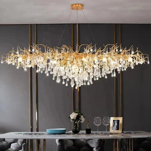 62" Albero Dining Room Crystal Chandelier - Allfixture