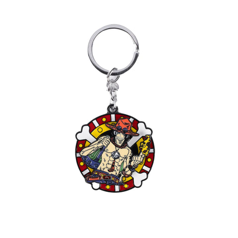 One Piece Ace's Metal Keychain