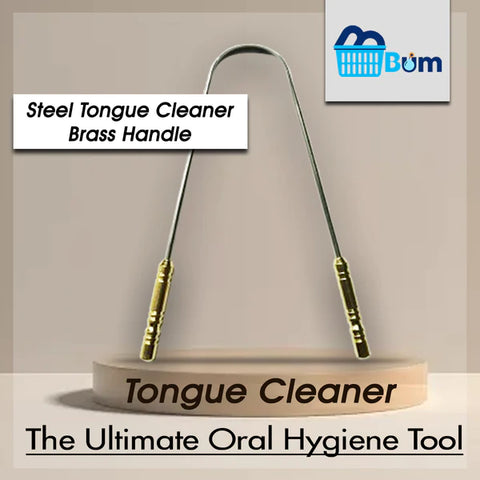 steel tongue scraper