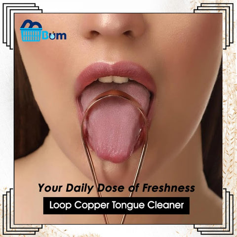 Copper Tongue Cleaner 100% Copper With Round Edges