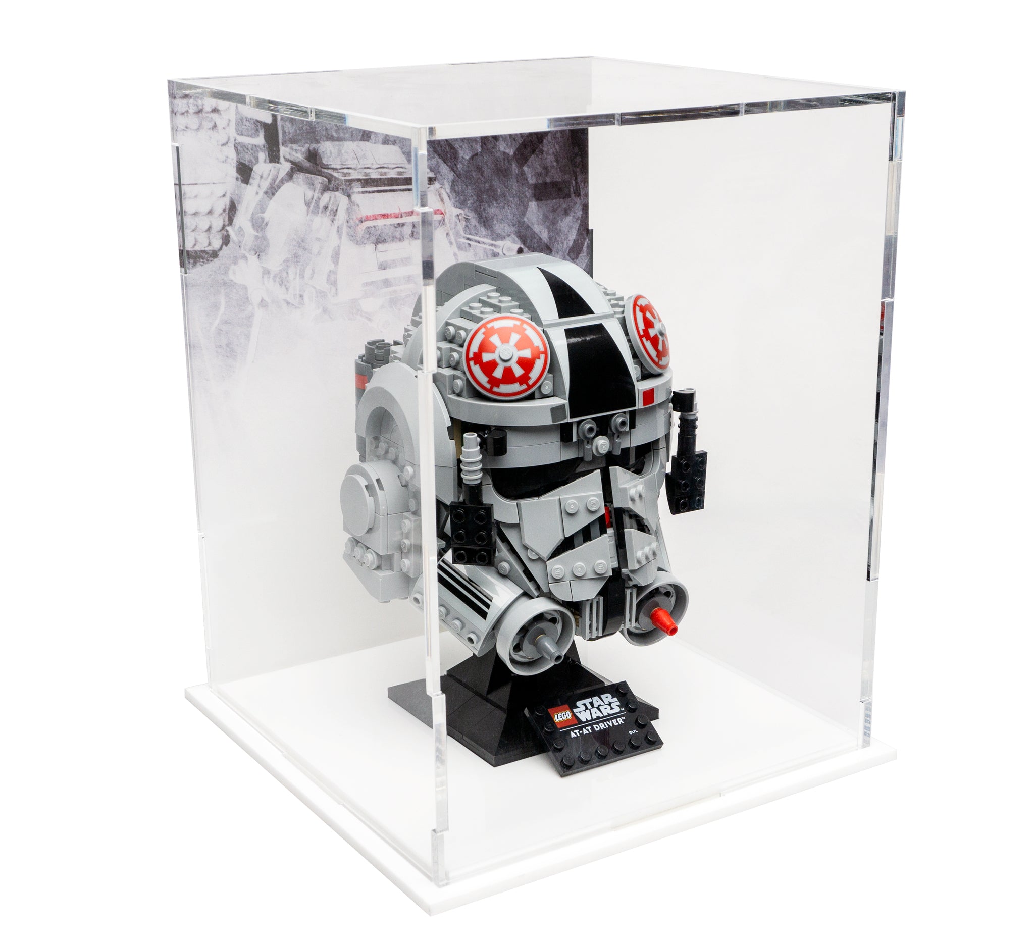WS - AT-AT Driver Helmet Acrylic Display Case