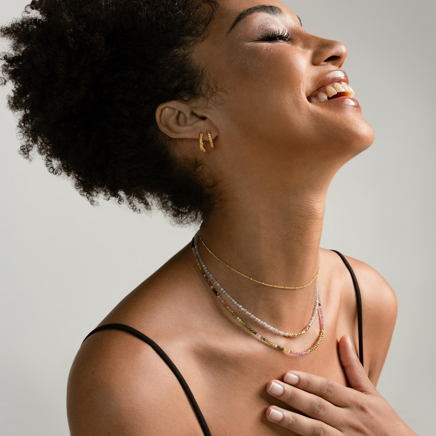 image of model wears jewellery