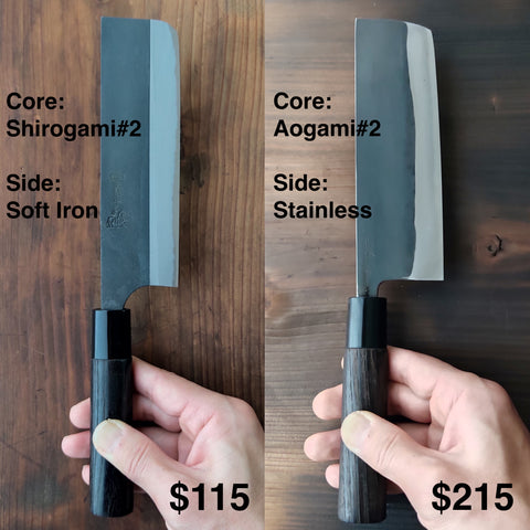 Knife Price Comparison - materials