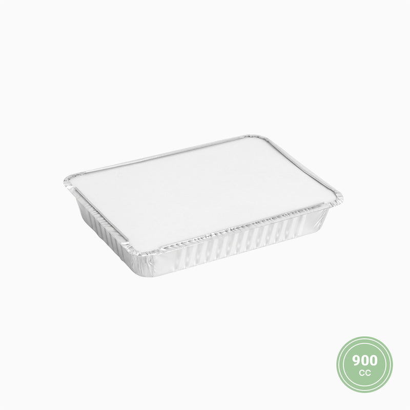 Bandeja de aluminio rectangular 104 OZ (3,068 ml)