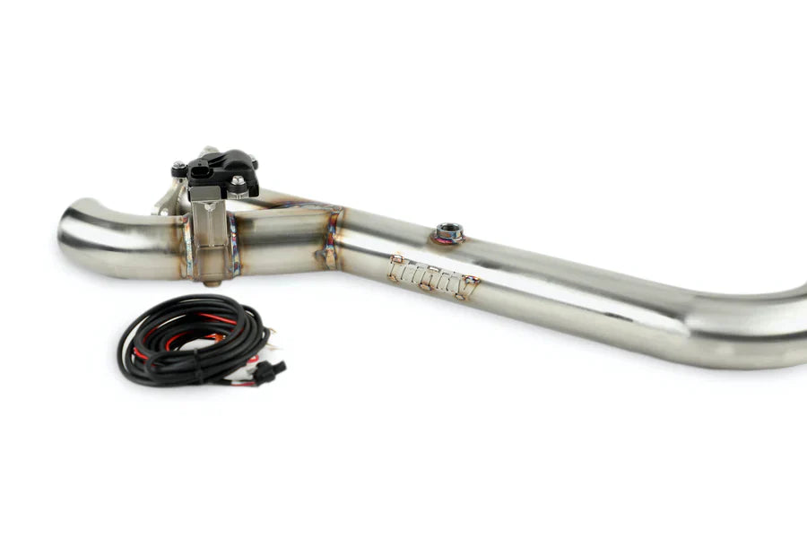 Trinity Racing Side Piece Header Pipe with Electric Cutout for Polaris RZR PRO XP/Turbo R