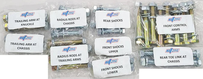 CT Race Worx - Polaris Pro R/Turbo R Suspension Hardware Kit
