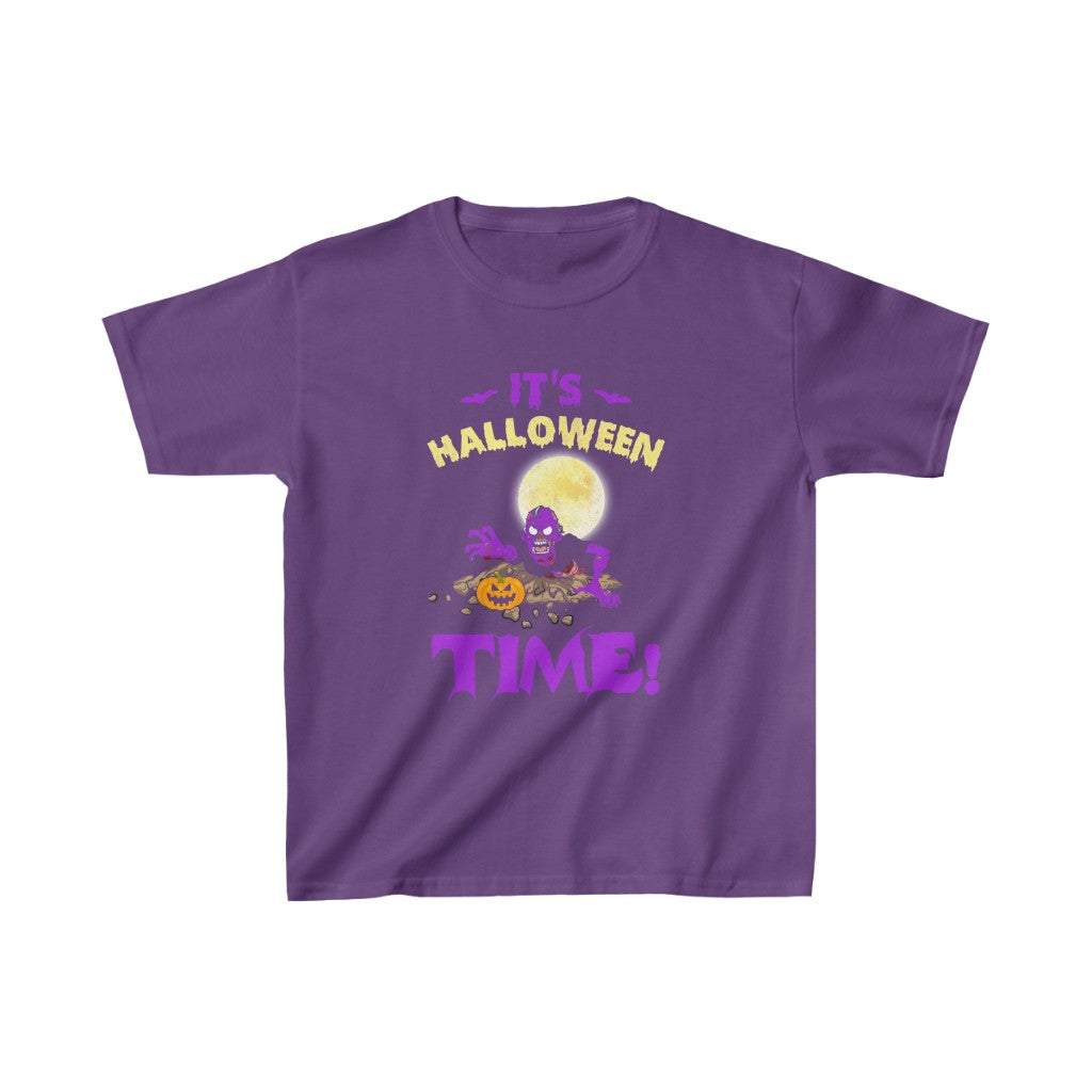 It's Halloween Time Youth T-Shirt-Printify-Back to School Sale,Cotton,Crew neck,DTG,Halloween,Kids' Clothing,Regular fit,T-shirts,Youth