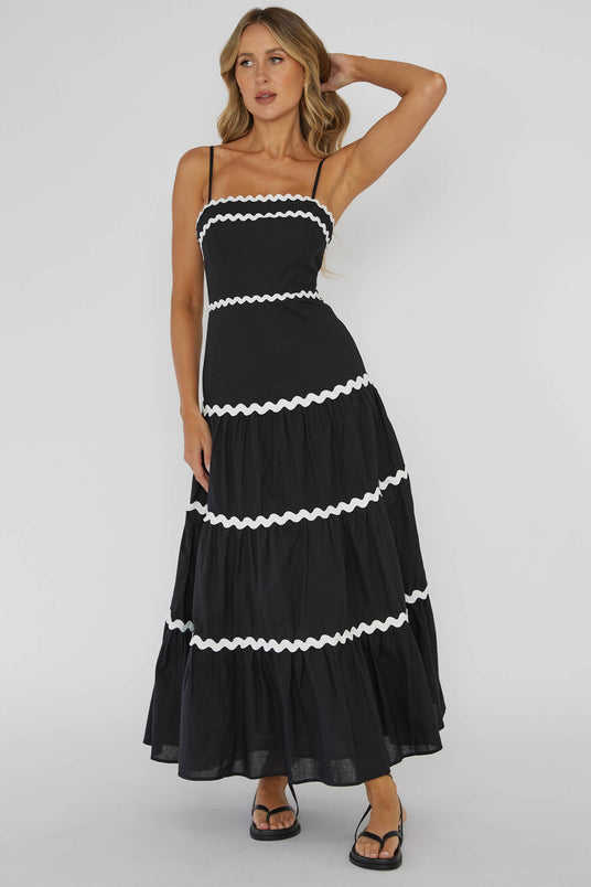 Selfie Leslie Women's New York Nights Sequin Fringe Mini Dress Black in Size M