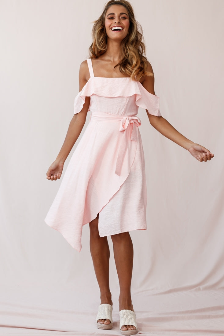 Shop The Adali Flowy Summer Midi Dress Pink Selfie Leslie Australia 2474