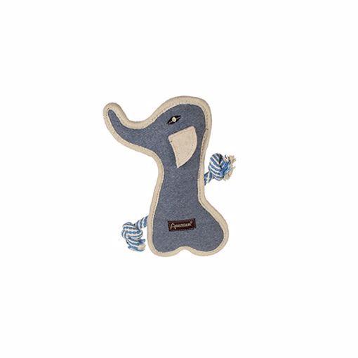 Aussie Naturals Tuff Mutts Elephant Chew Toy With Squeaker - The