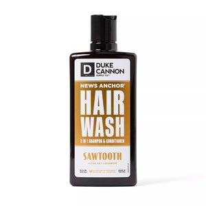 Duke Cannon Supply -  News Anchor Hair Wash - 2 in 1 Shampoo and Conditioner - Sawtooth - Source & Self
