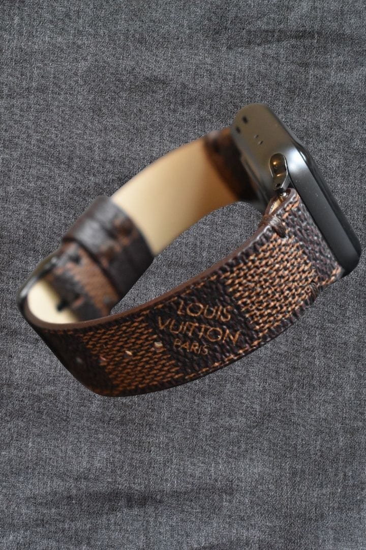 Upcycled LV Apple Watch Band  Button Clasp  Shop Michalke Made