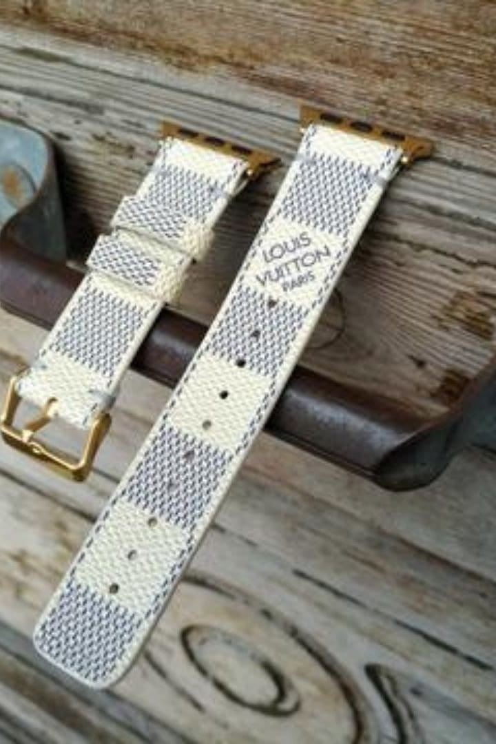 Upcycled Authentic Louis Vuitton Apple Watch Band  Etsy New Zealand