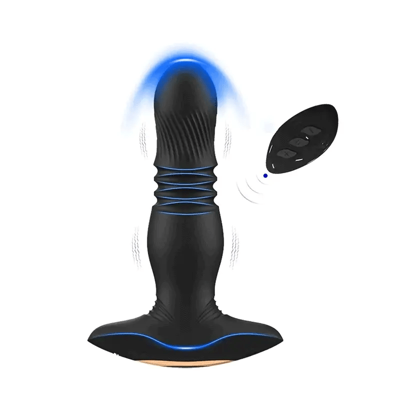 PM4 7 Modes Vibrating Thrusting Prostate Massager Remote Control Waterproof