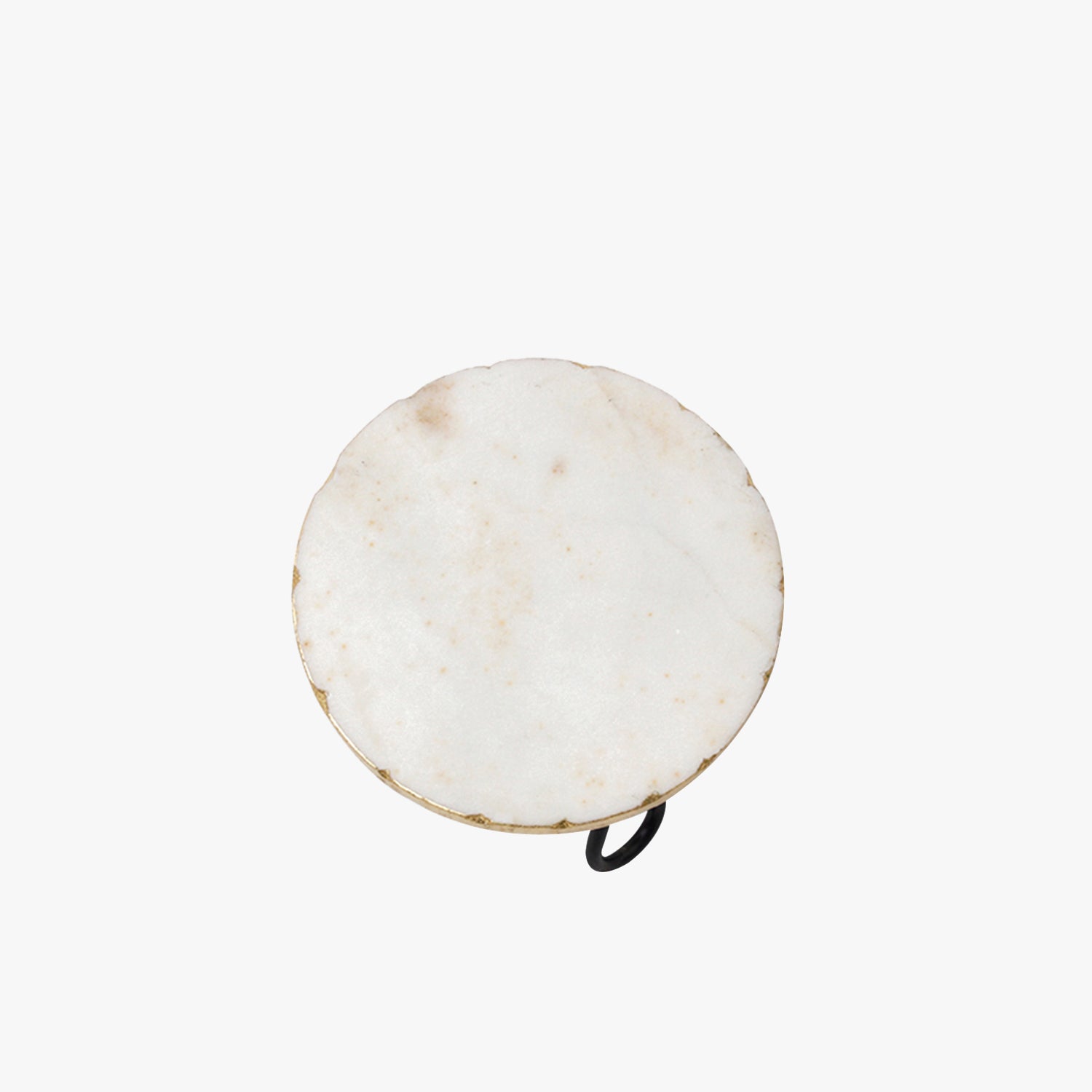 White Gold Foiled Marble Cake Stand
