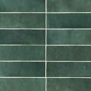 Cloe 2.5 x 8 Ceramic Tile in Green