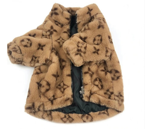 LV fur coat - pink – The Frenchie Shop