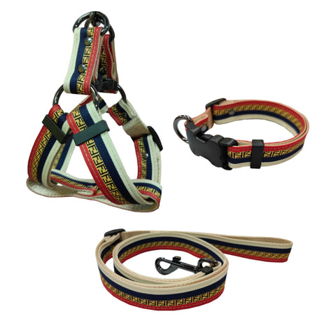 Chewy Vuitton - Harness & Leash Brown Set – Dog Apparel